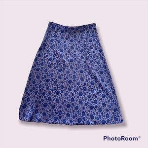 NWT J. Crew satin floral skirt